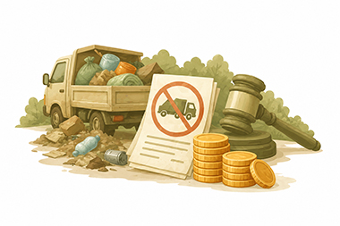 Штраф за незаконный вывоз мусора